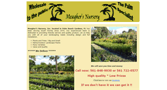 Desktop Screenshot of meaghersnursery.com