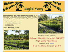 Tablet Screenshot of meaghersnursery.com